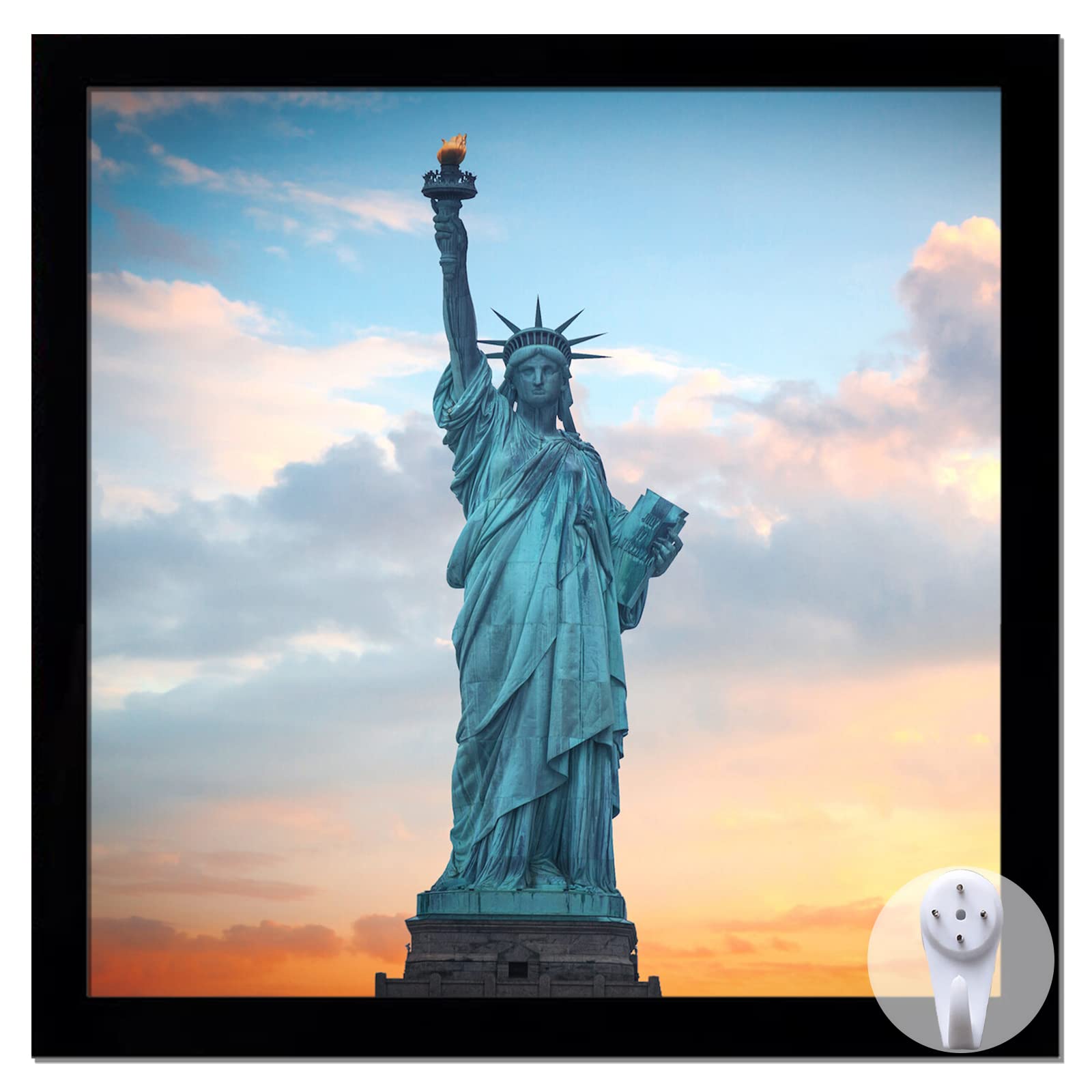 OMAIGAR 13x19 Picture Frame for 13by19 Poster Photo Canvas Certificate Black High Transparent Poster Frame Wall Desktop Horizont