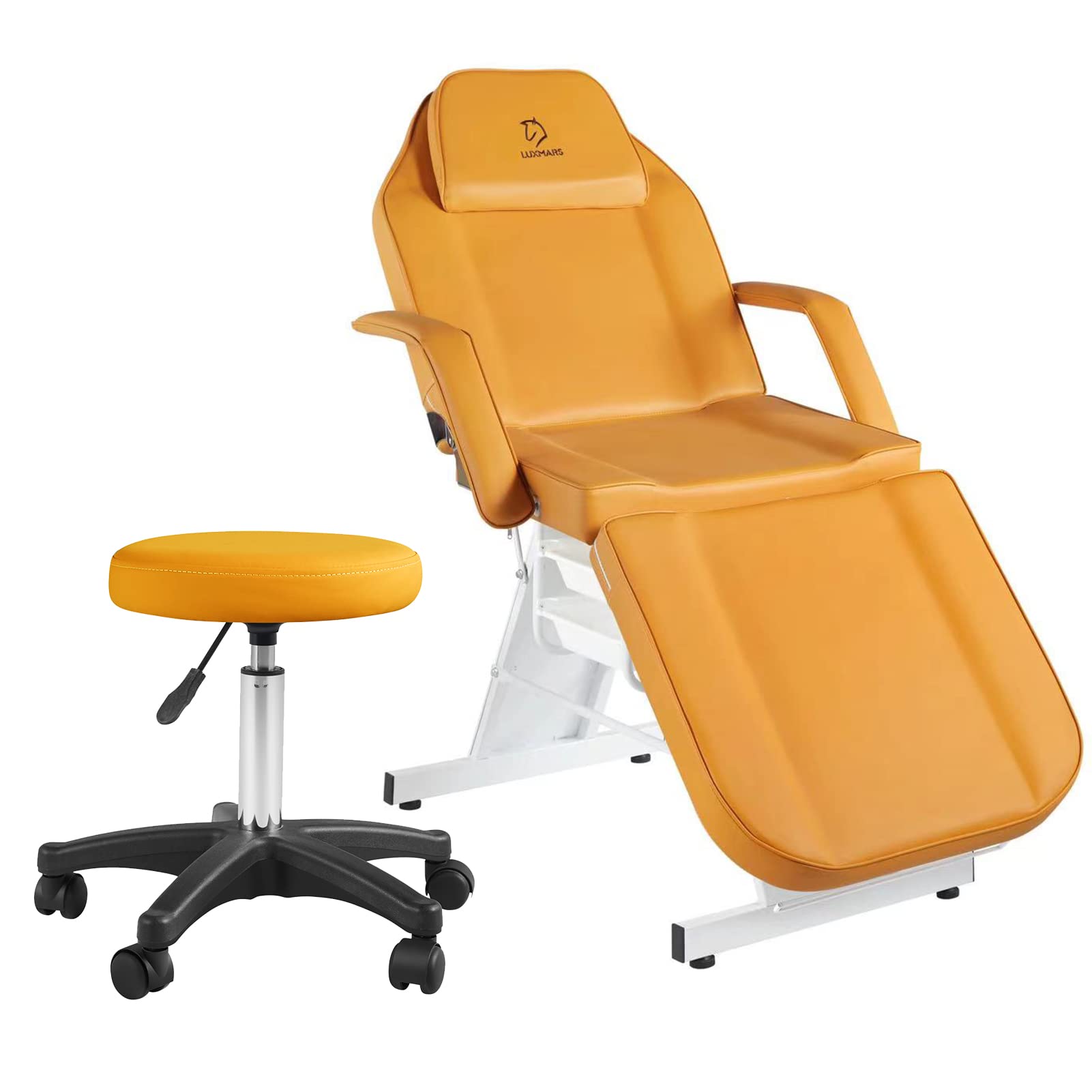 LUXMARS Facial Chair Massage Table 73in 3-Section Multipurpose Massage Bed Professional Tattoo Chair Salon Spa Equipment for Fac