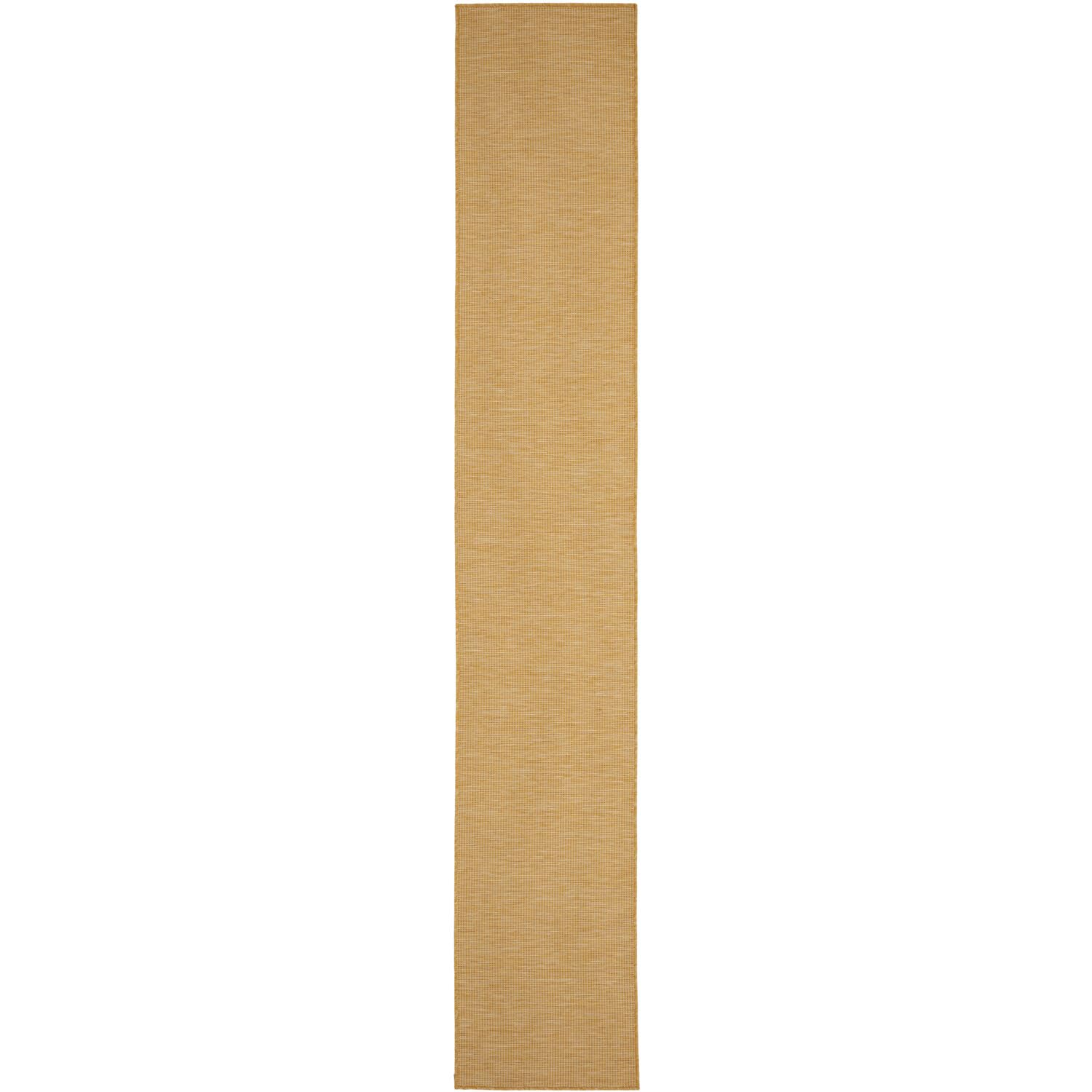 Nourison Positano Indoor/Outdoor Yellow 2'2' X 12' Area Rug, Easy Cleaning, Non Shedding, Bed Room, Living Room, Dining Room, B