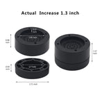 Hanihua 4 Sets Furniture Risers 1 Inch Black Bed Risers, Heavy Duty Bed Lifts Risers For Table, Sofa, Couch, Desk, Adjustable Be