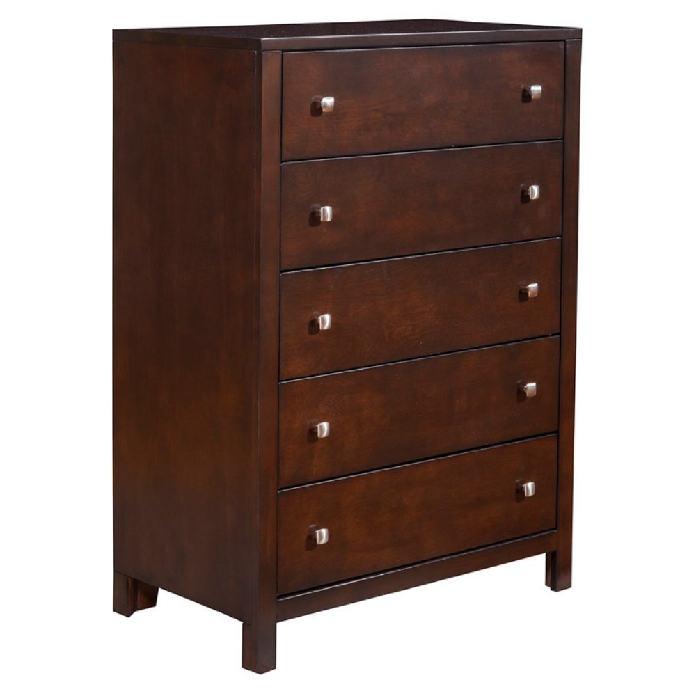 Alpine Furniture Alpine Solana 5 Drawer Tall Boy Chest