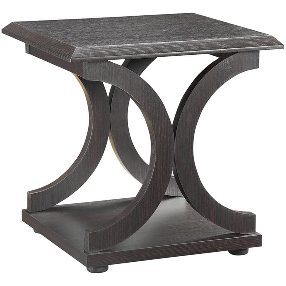 Coaster Furniture End Table Cappuccino Brown 703147