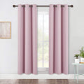 Nicetown Room Darkening Curtains For Girls Room, Nursery Essential Thermal Insulated Blackout Draperies/Drapes (Baby Pink=Lavend
