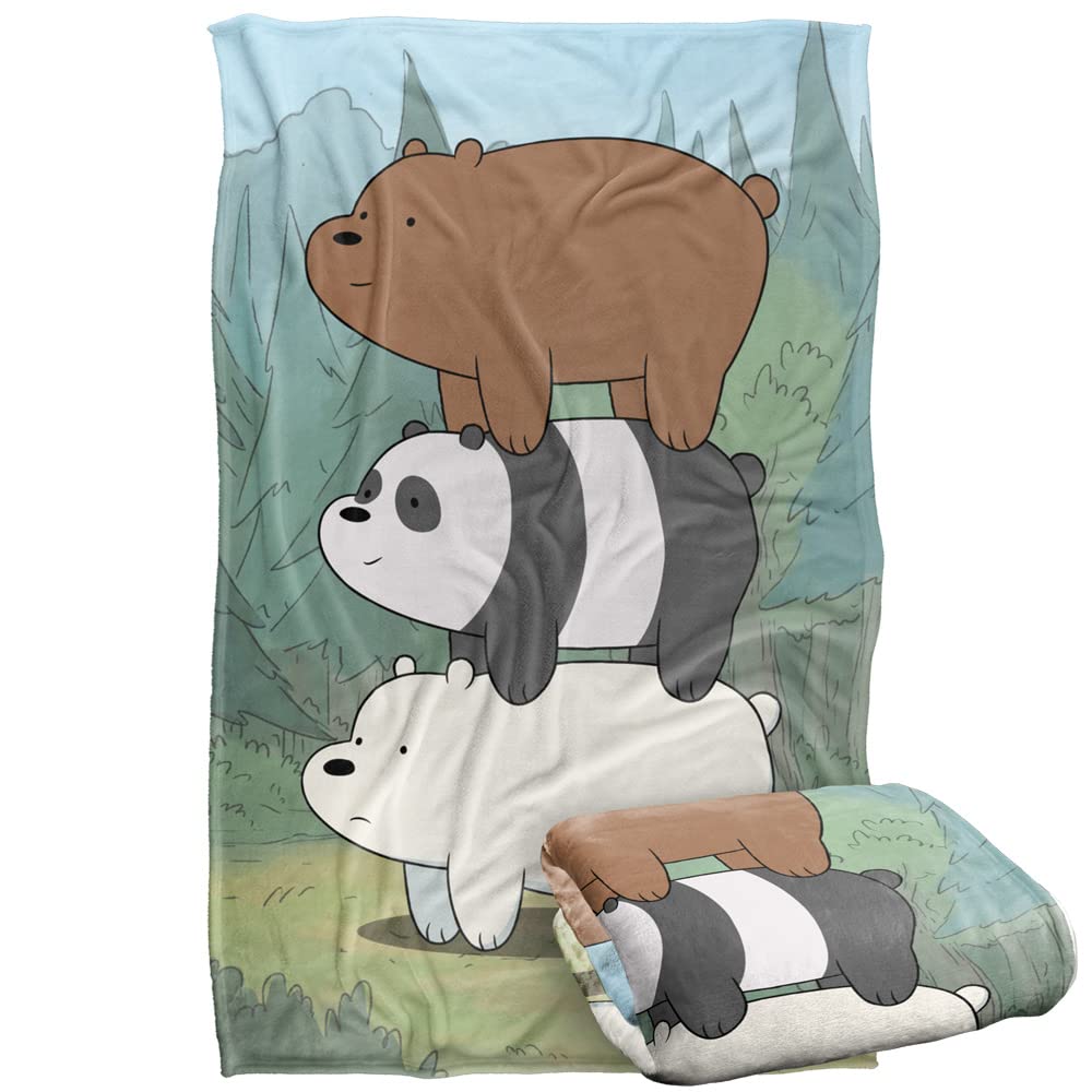 We Bare Bears Bear Stack Silky Touch Super Soft Throw Blanket 36' X 58'
