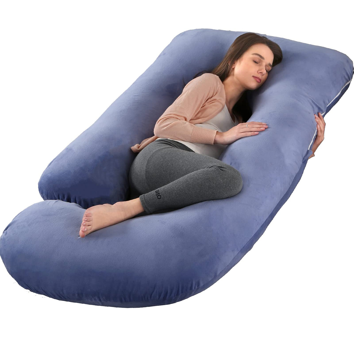 Pregnancy Pillow,57 Inches U Shaped Maternity Pillow With Removable Cover Full Body Pillow Support For Back, Hips, Legs, Belly