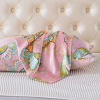 Slpbaby Silk Pillowcase For Hair And Skin With Hidden Zipper Print (Queen, Pattern32)