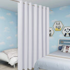 Bonzer Extra Wide Room Divider Curtain Screen Partitions Total Privacy Wall Blackout Curtains For Shared Room, 96L X 150W Inch (