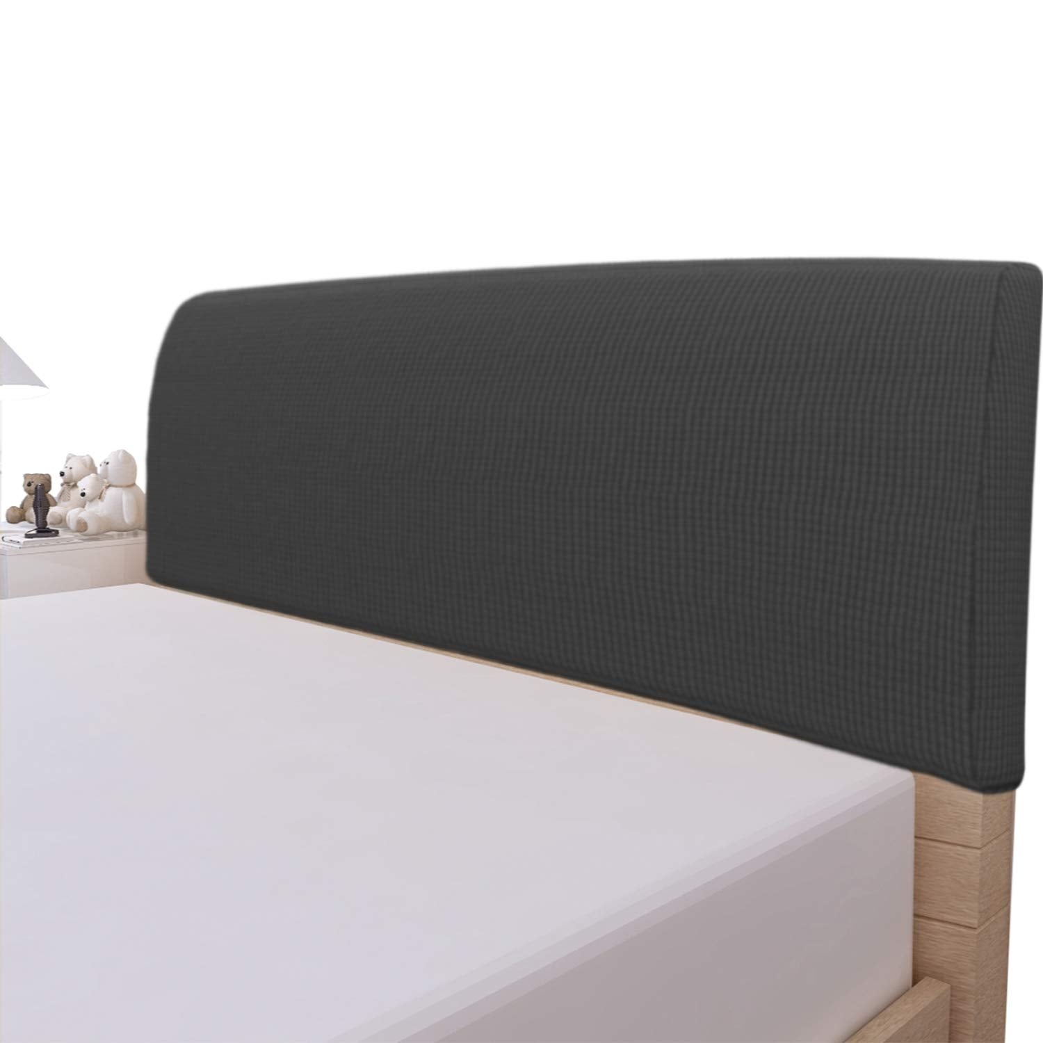 Easy-Going Stretch Bed Headboard Cover,Small Square Jacquard Headboard Slipcover, Dustproof Bed Head Cover For Bedroom (Queen,Da