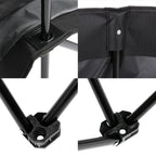 Yaheetech Portable Folding Bench 6-Seat Fabric Outdoor Chair For Teamwork Activities, Sports, Party, Open And Closed Easily With Carrying Bag