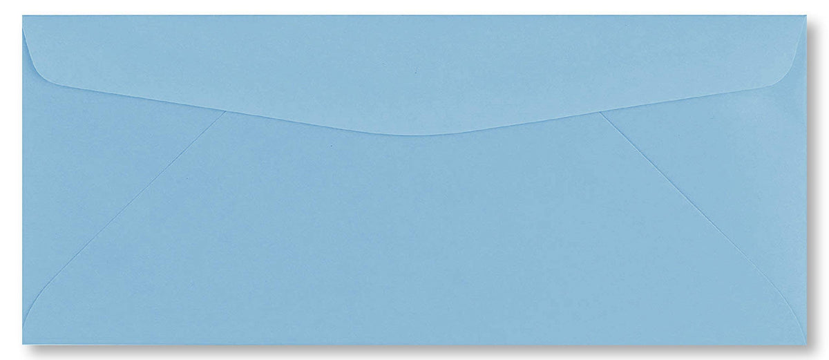 50 Business Envelopes, Standard Flap (Blue, 9.5' X 4.125')
