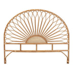 Baxton Studio Perenna Modern Bohemian Natural Rattan King Size Standalone Headboard