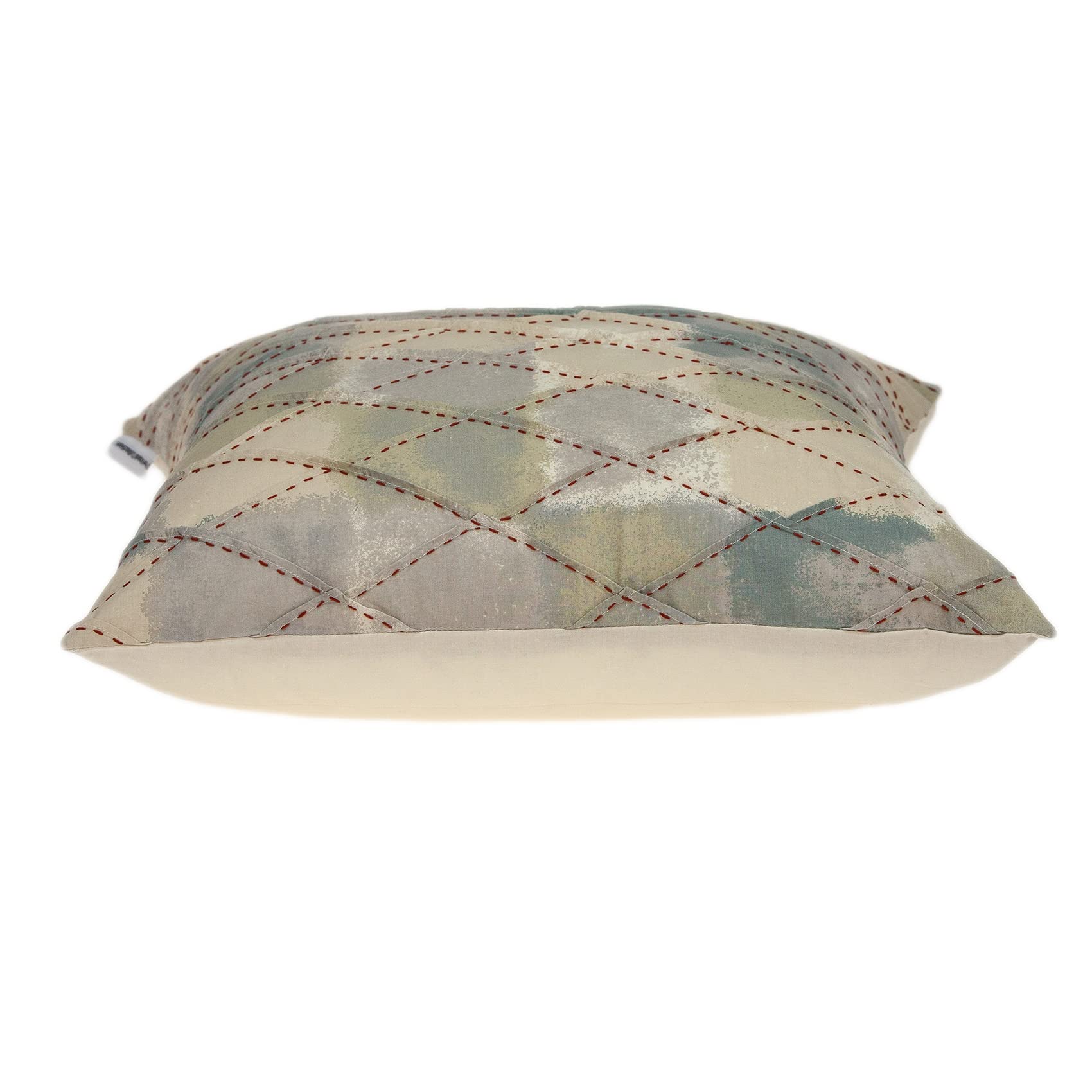 HomeRoots Cotton 20' x 7' x 20' Cool Transitional Multicolor Pillow Cover with Poly Insert