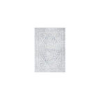 SAFAVIEH Brentwood Collection Area Rug - 9' x 12', Light Grey & Ivory, Medallion Distressed Design, Non-Shedding & Easy Care, Id