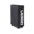 42L Slim Laundry Basket with Wheels, Foldable Narrow Rolling Laundry Hamper, Thin Dirty Clothes Storage Bin for Small Spaces