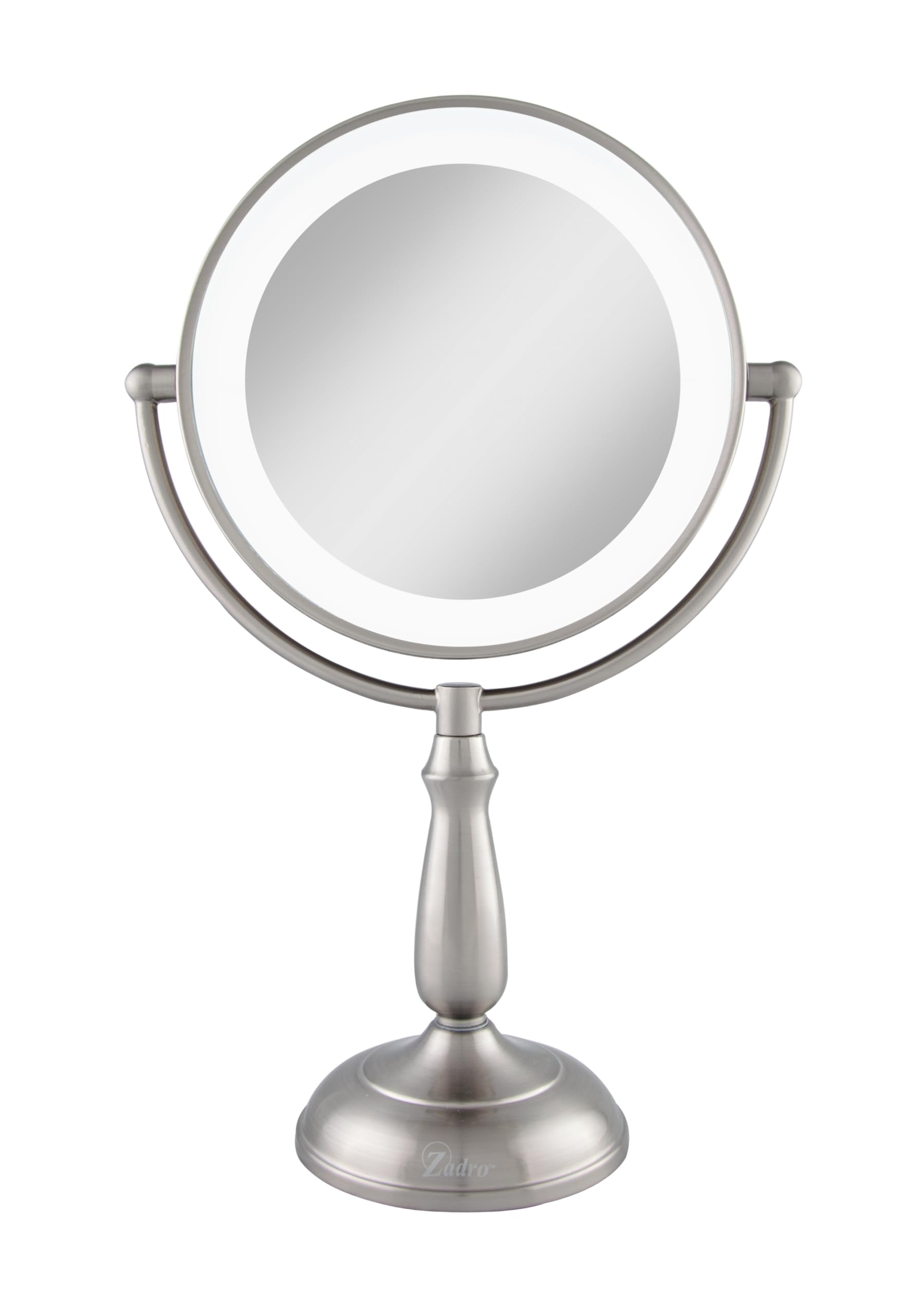 Zadro 11 Makeup Mirror with Lights and Magnification Dimmable Touch LED Lighted Makeup Mirror with Magnification (Large | 11 x 1