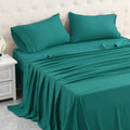 Micoral Queen Bed Sheets Set, Soft Breathable Bedding Sheet Set, Sheets Set With 16'' Deep Pocket Design (4 Pieces, Queen, Turqu