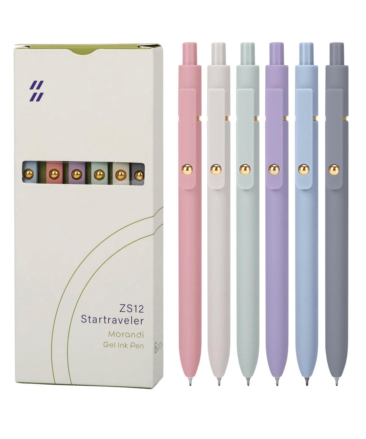 Gel Pens 6Pcs, 0.7Mm Smooth Writing Black Ink Pens For Journaling, Cute Aesthetic Office Desk Accessories, School Supplies, Gift