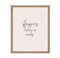 Poster Master Typography Poster - Quote Print - Happiness Comes in Waves, Beautiful, Inspiring, Motivational - Gift for Family, 