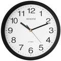 Adalene 10 Inch Large Atomic Wall Clock - Black Wall Clock Atomic - Battery Operated Wall Clock for Office, Kitchen, Bedroom, Ba
