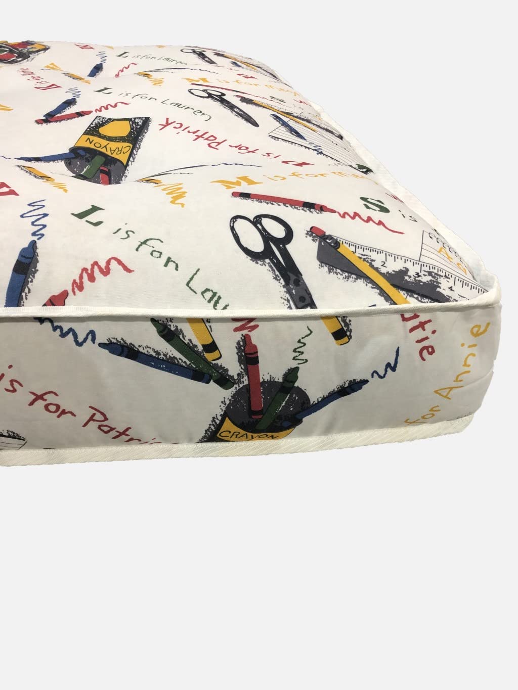 HomeRoots Polyester 6' Crayon Double CertiPUR Twin Mattress