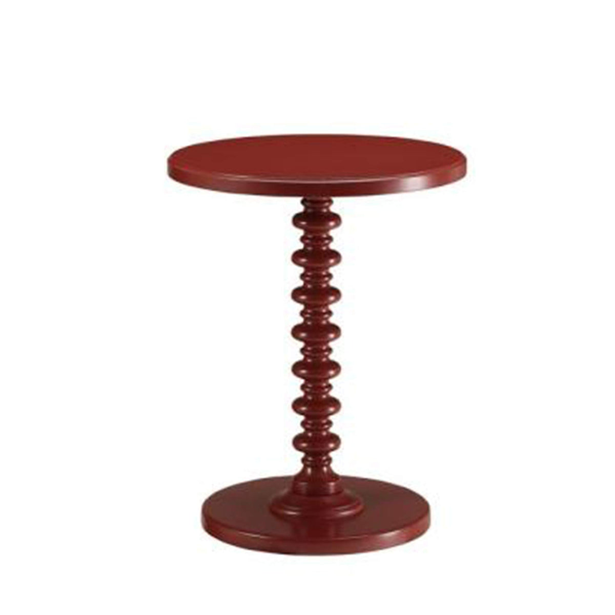 Benzara Side Table, Red