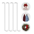 Booda Brand 14 Inches Over The Door Hooks, 4 Pack Widen Wreath Hangers Fit The 1-3/4'' & 1-3/8'' Door Widths, Z-Shaped Sturdy Do