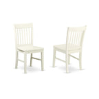 East West Furniture Capri 5 Piece Dinette Set for 4 Includes a Rectangle Room Table and 4 Kitchen Dining Chairs, 36x60 Inch, Linen White