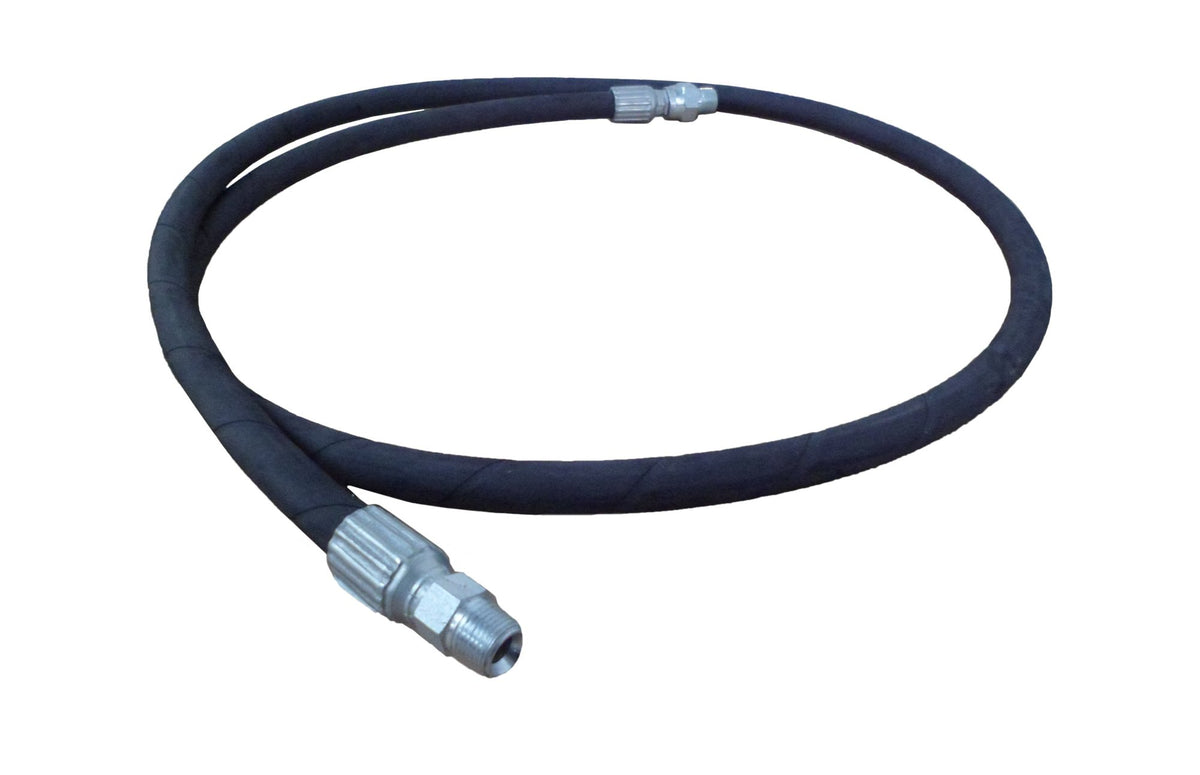 Hose Reel Connector Hose For Pressure Washing, 2Ft Hose,3/8-Inch Male Pipe Thread, 4000 Psi Rated (2 Feet)
