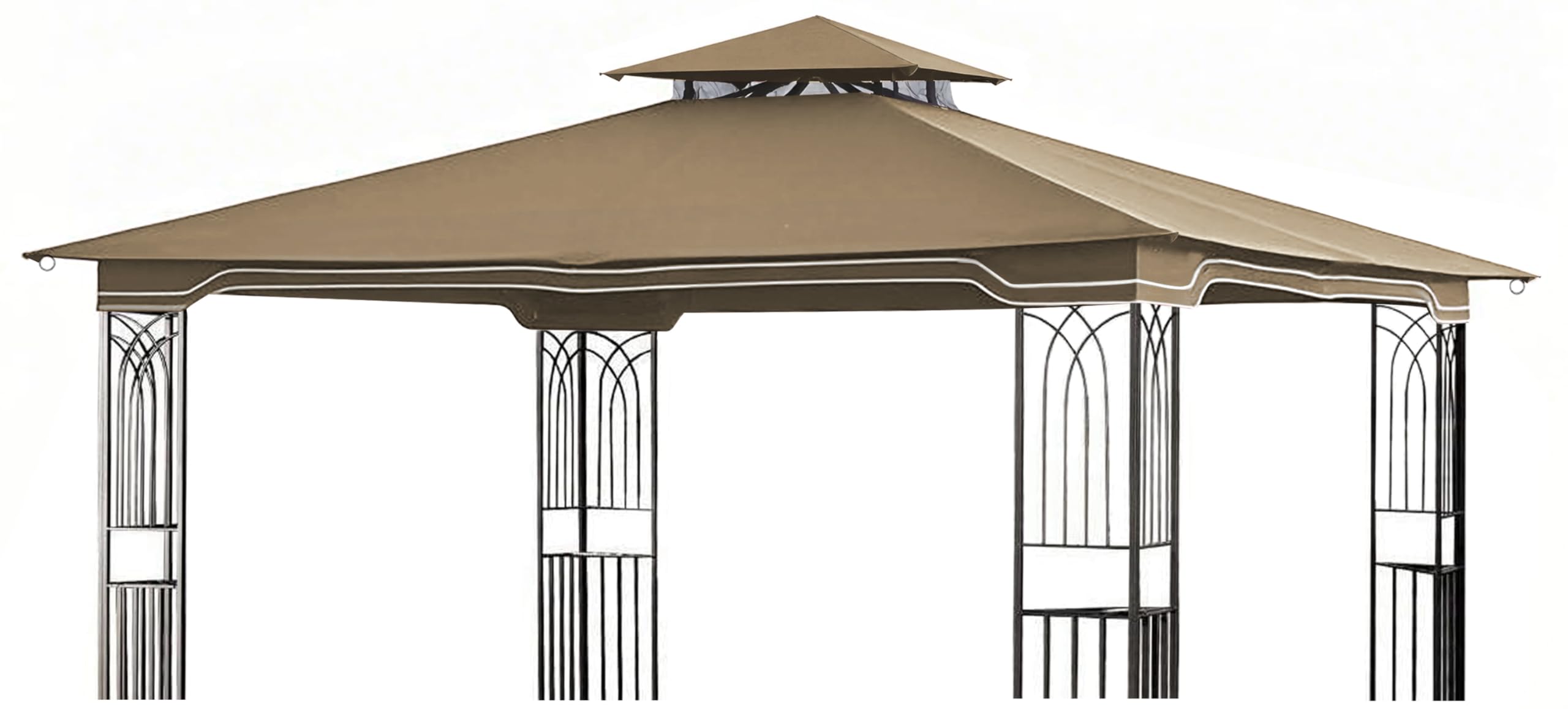 SCOCANOPY Replacement Gazebo Canopy for 10 x 12 Regency II Patio Gazebo Model L-GZ798PST,L-GZ798PST-E,A111014400,A101004104,A101