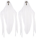 Forum Novelties Set of 2 7ft Fabric Ghosts Halloween Hanging Decoration for Parties (2)