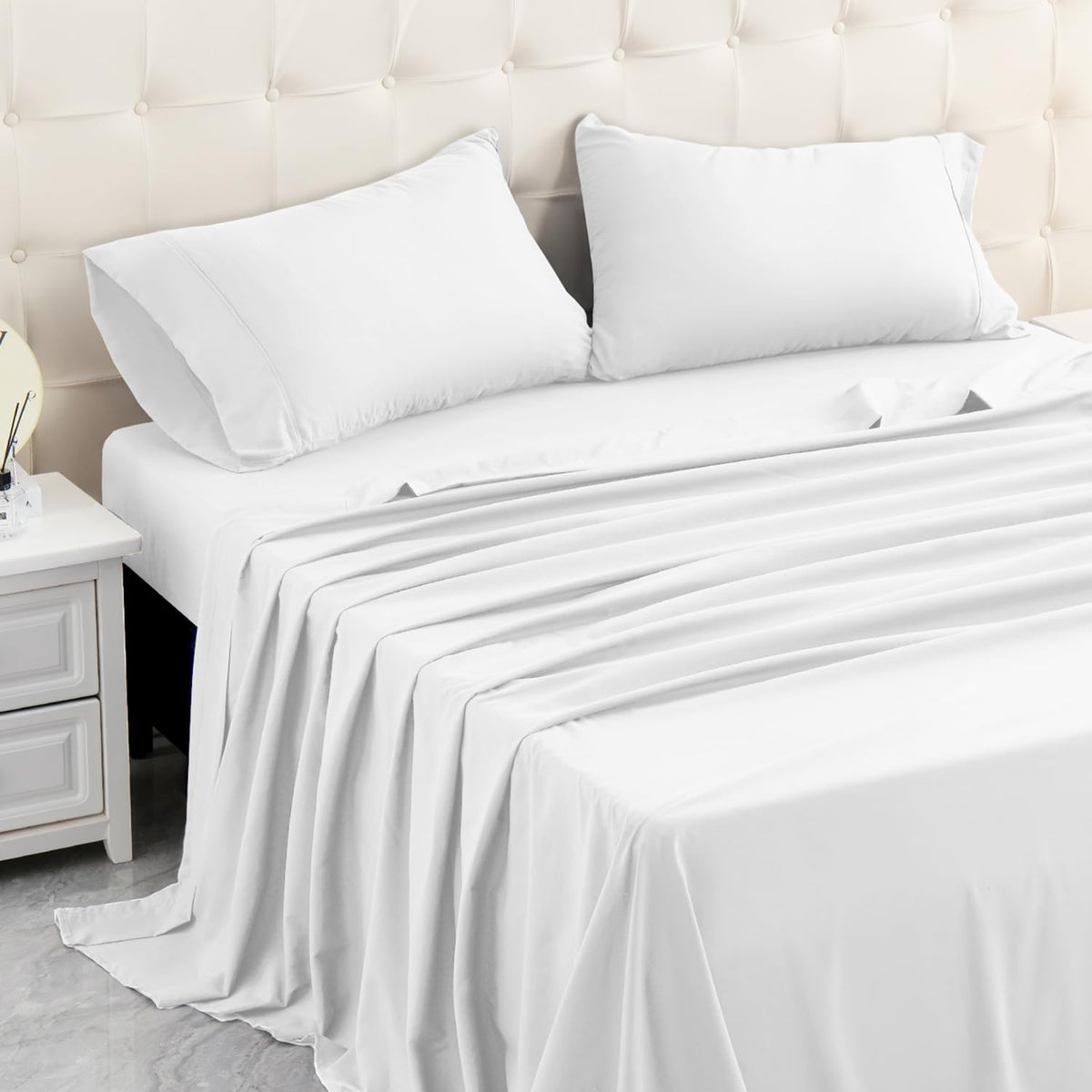 Micoral Twin Bed Sheets Set, Soft Breathable Bedding Sheet Set, Sheets Set With 16'' Deep Pocket Design (3 Pieces, Twin, Modern