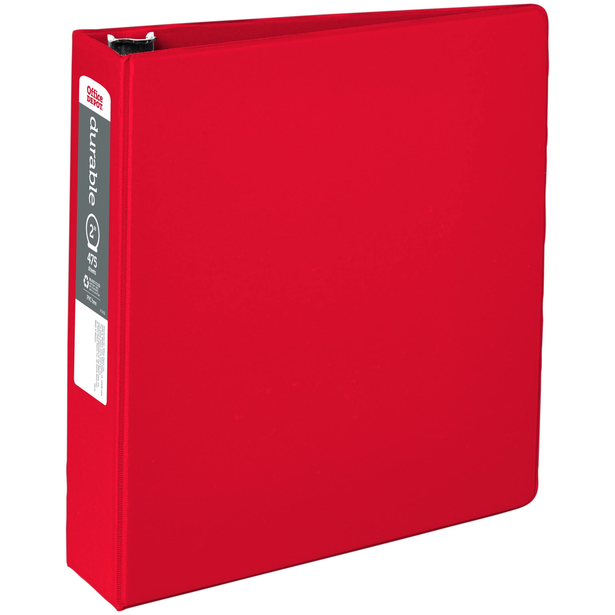 Officemax Durable Reference Binders With Round Ring 2', Red