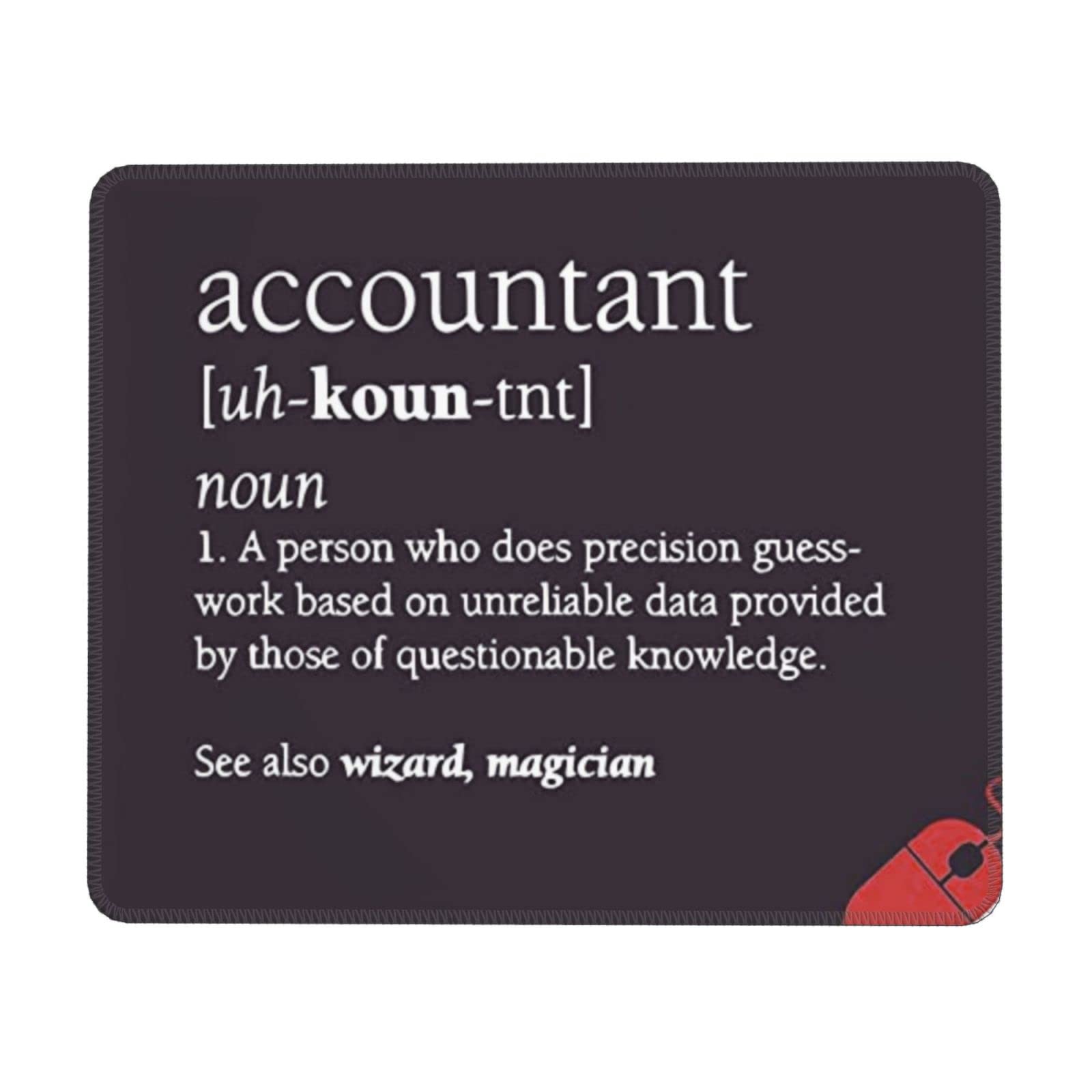 Novelty Accounting Mousepad Accountants Mouse Pad - Accountant Accounting Gift Mug Cup Mousemat 9.2 Inch Mouse Mats Colleague Gi