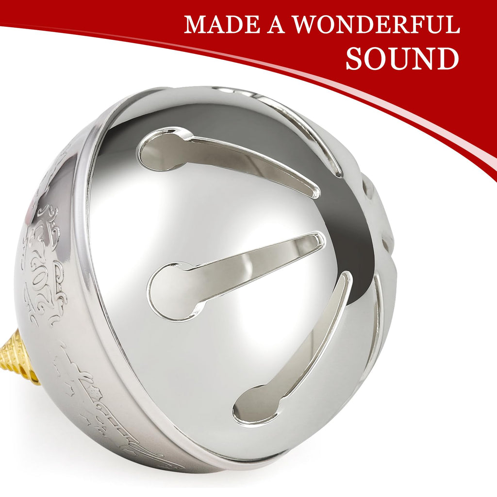 2023 Christmas Bell Ornaments, Sleigh Bell Annual Silver Bell For Christmas Tree Decorations Anniversary Holly Bell Holiday Keep