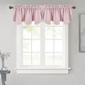 NICETOWN Burnt Orange Valance Curtain for Kitchen, Blackout Valance for Living Room Bathroom Farmhouse Country Rod Pocket Hallow