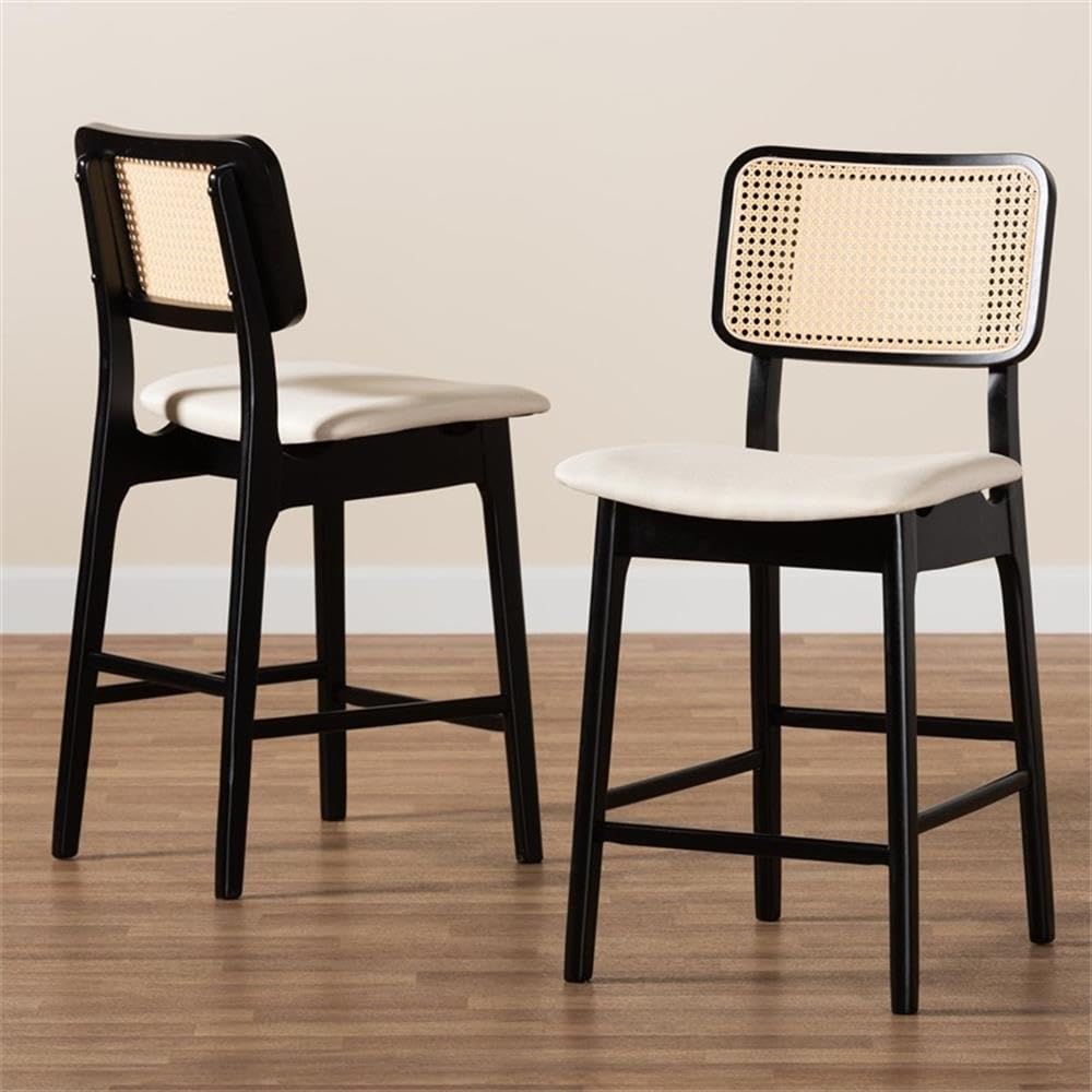 Baxton Studio Dannell Counter Stool Set - Thumbnail 4