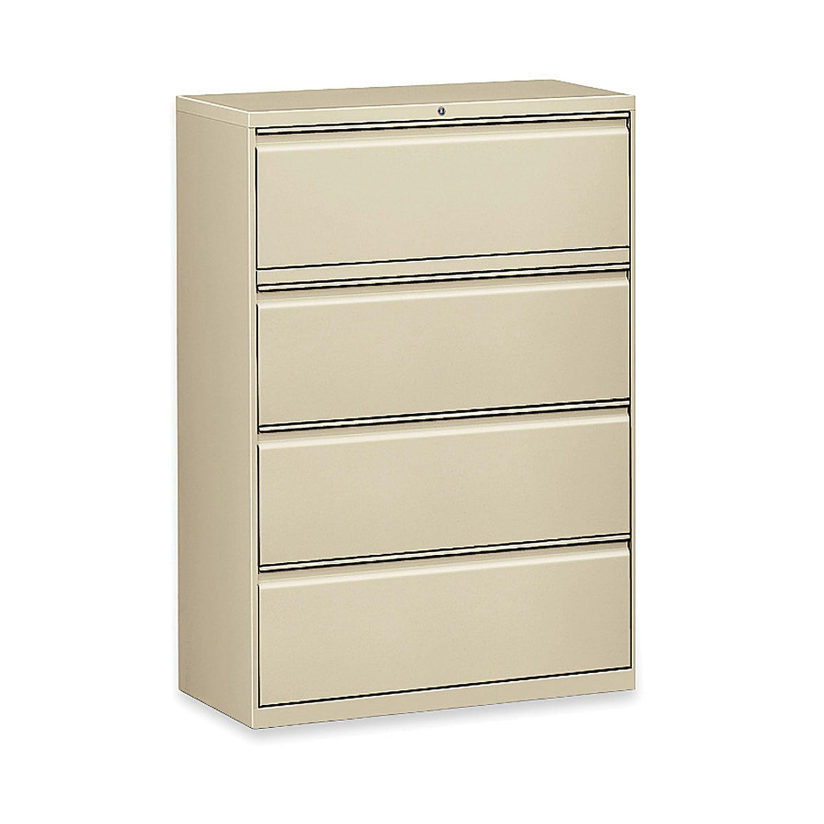 Lorell Lateral File - 4-Drawer, Putty