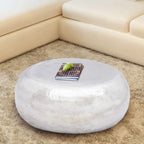 vidaXL Hammered Aluminum Coffee Table Side Accent Couch Table Silver/Brass