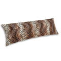 Carrie Home Cheetah Body Pillow Cover 20X54 Soft Plush Leopard Print Faux Fur Decorative Body Pillow Pillowcase For Home Couch S