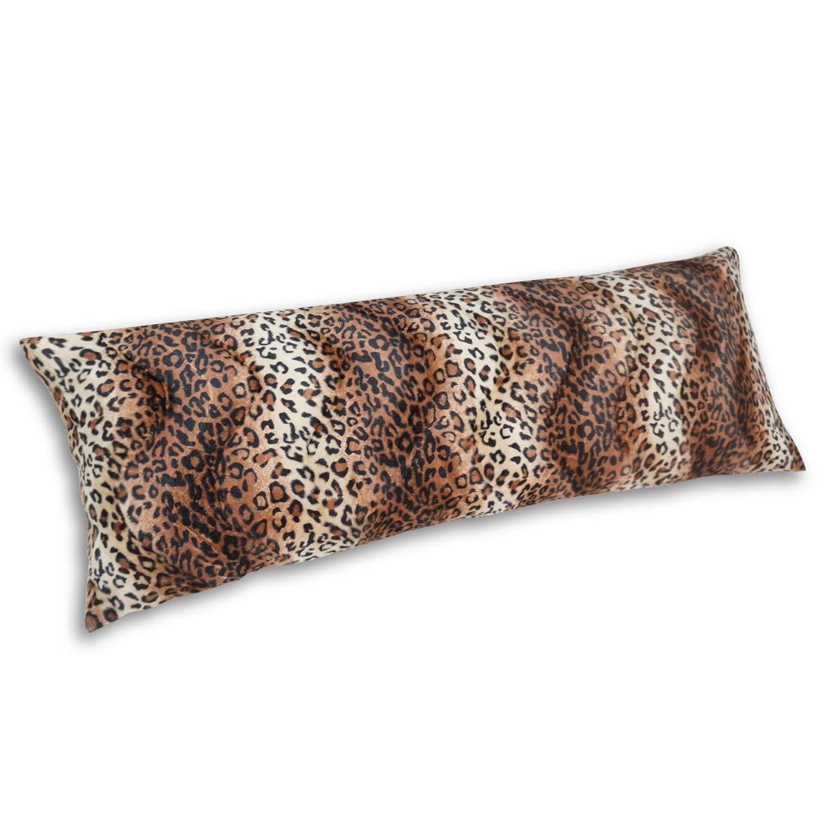 Carrie Home Cheetah Body Pillow Cover 20X54 Soft Plush Leopard Print Faux Fur Decorative Body Pillow Pillowcase For Home Couch S
