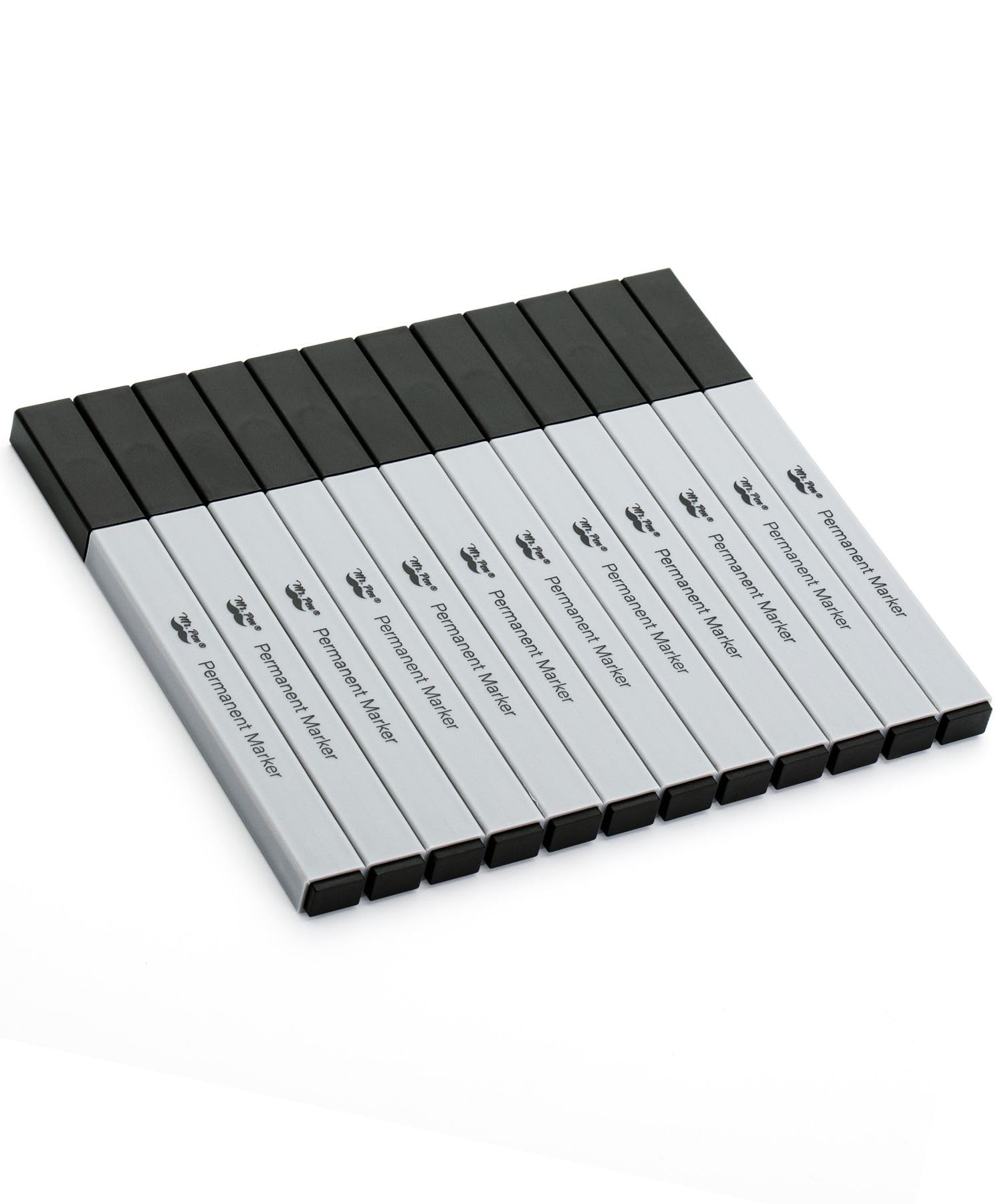 Mr. Pen - 12 Pack Aesthetic Black Fine Tip Permanent Markers