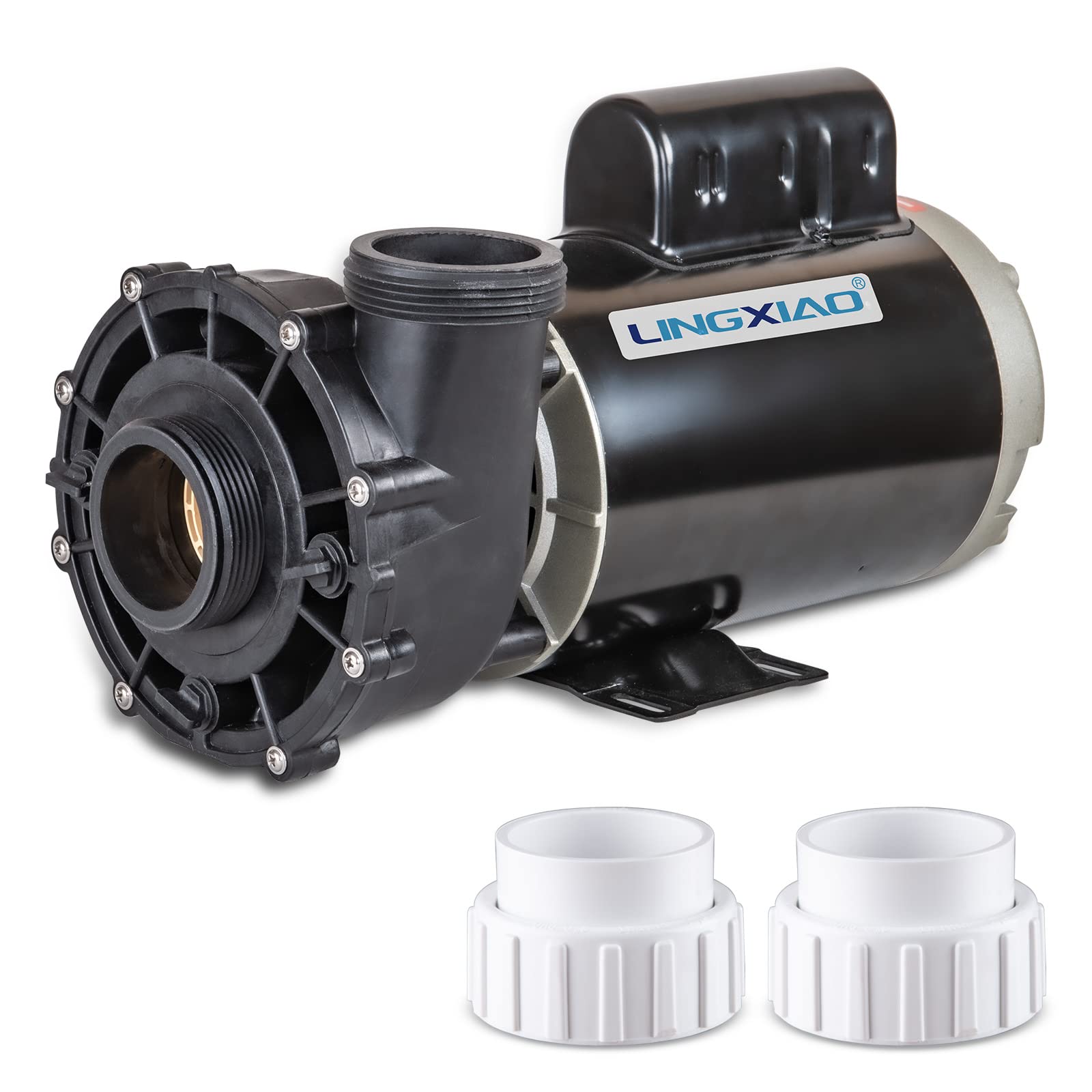 Lingxiao Spa Pump, 4Hp Hot Tub Pump - 2 Speed Lx Spa Pump Motor 220-240V, 2' Port, 56 Frame (Model: 56Wua400-Ii)