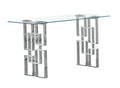 Best Quality Furniture CT235 Console Table, Silver