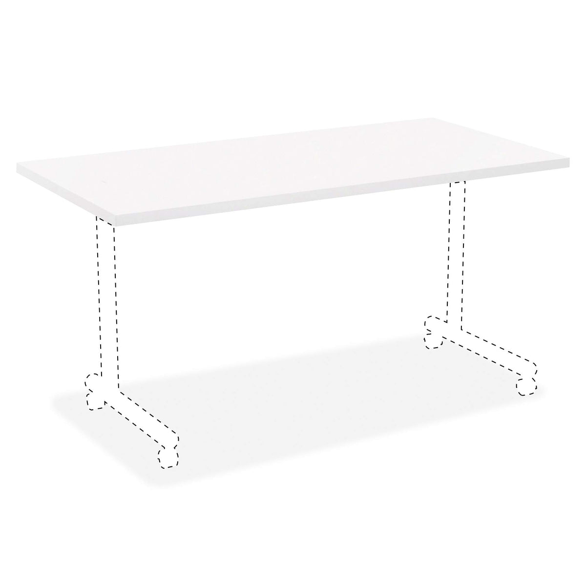 Lorell - Llr99861 - White Laminate Rectangular Invent Tabletop