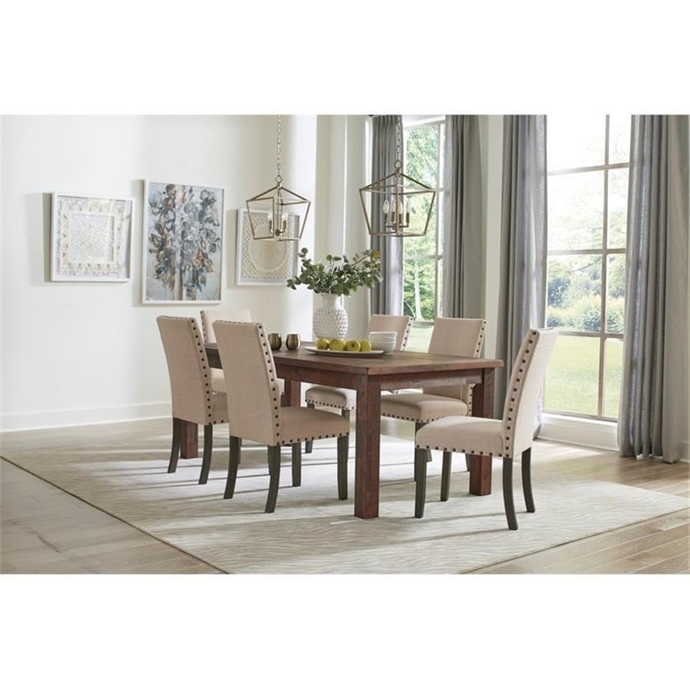 Coaster Dining Table Rustic Golden Brown 107041