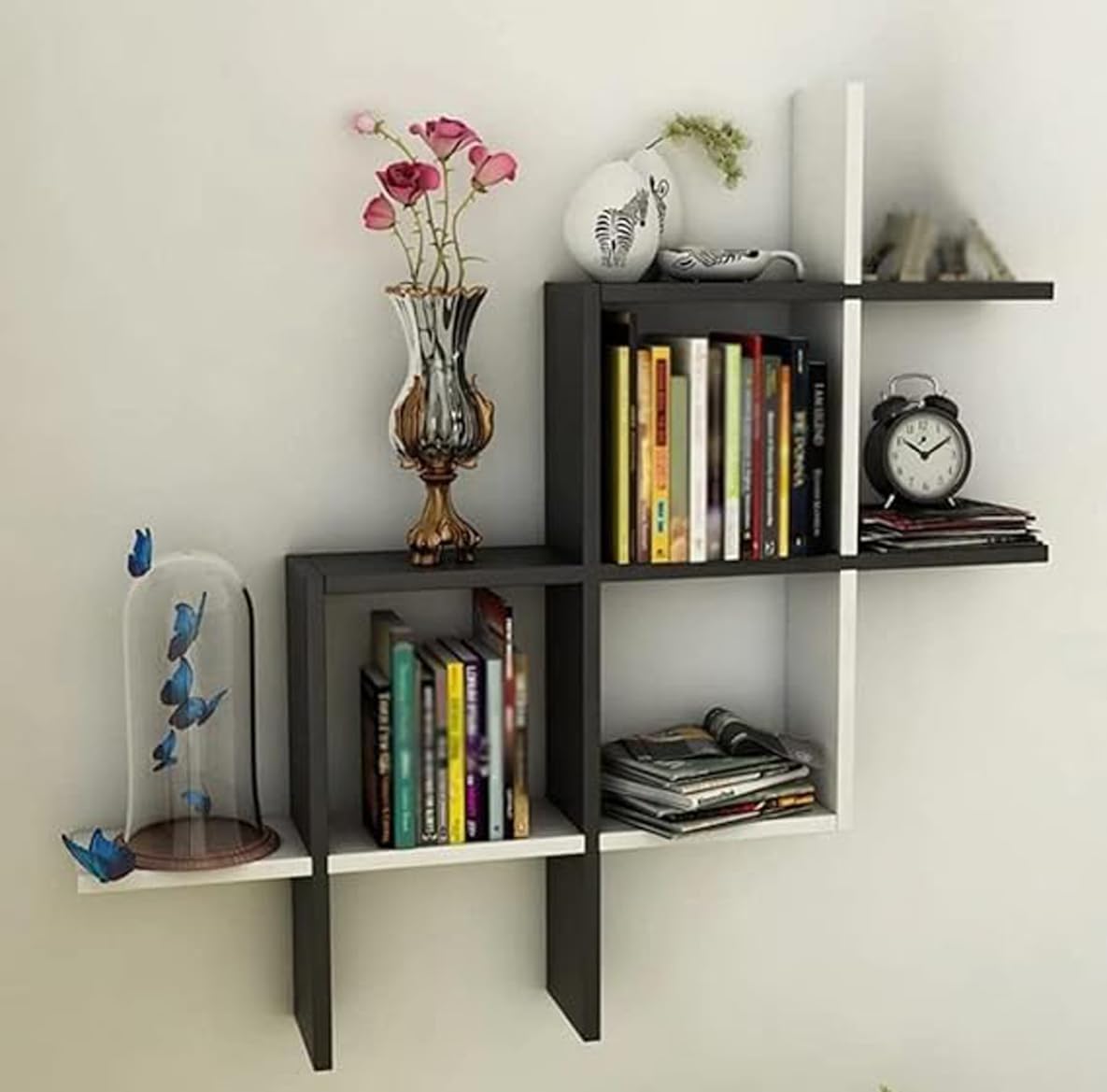 SIWOZ Wooden Wall Shelves Living Room, Kitchen, Hallway, Bedroom, and Bathroom; Wall Mounted Book Shelf; Wall Shelf for Photos a