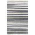 Rizzy Home Alora Decor Sun 8'6" X 11'6" Stripe Ivory/Blue Woven Area Rug