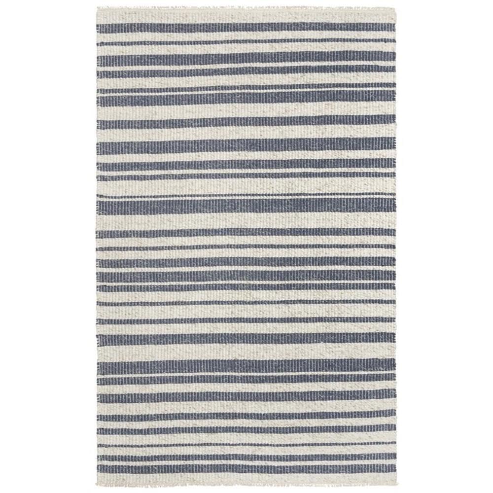 Rizzy Home Alora Decor Sun 8'6" X 11'6" Stripe Ivory/Blue Woven Area Rug