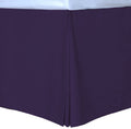 Cottonpure Colors Sustainable Cotton Bed Skirt, Californnia King, Fig