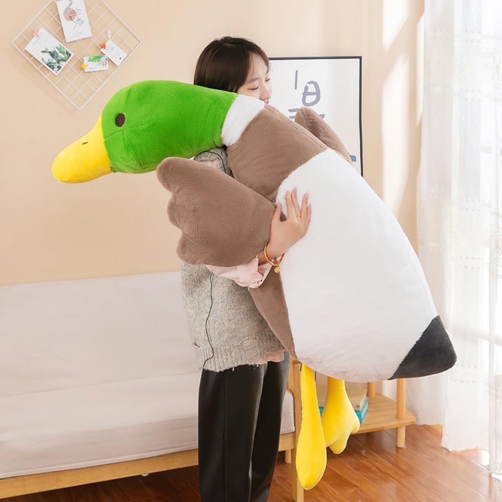Psmacra Mallard Duck Plush, Duck Stuffed Animals,Realistic Soft Furry Duck Stuffed Animal Pillow,Cute Toy Gift For Every One (62